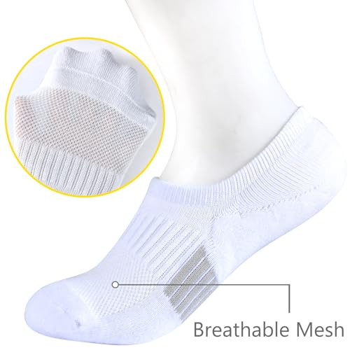 LO SHOKIM No Show Womens Cushioned Athletic Ankle Socks - Running Low Cut Socks 4/6 Pairs Size 5-114