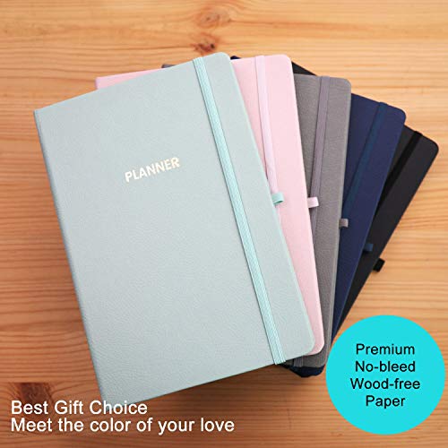 Undated Academic Weekly Monthly Planner For 2023, 2024, 5.6"X8.2", 52 Weeks And 12 Months Hardcover Journal Agenda With Pen Holder, Thicker Paper, Stickers, Inner Pocket, Personal Organizer #TOP6