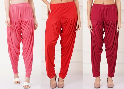 Image of Buy That Trendz Patiala Salwar for Women Relaxed Fit Viscose Patiyala Salwar Harem Bottom Pants