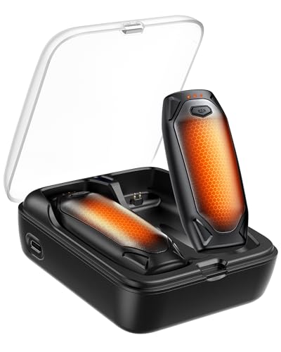 Kesguar Hand Warmers Rechargeable - 2 Pack 14000mAh AI Electric Hand Warmers with Charging Case,...