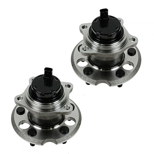 Image of TRQ Rear Left and Right Wheel Bearing and Hub Assembly Set 2 Piece Compatible with 2004-2010 Toyota Sienna Front Wheel Drive