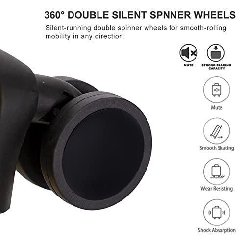 GinzaTravel Koffer met 4 dubbele spinner wielen harde schaal handbagage klein 20 inch/medium 24 inch/grote 28 inch duurzame anti-kras reistrolley, 2 jaar garantie, Wit, S&M&L,Set of 3, Koffer - Image 5