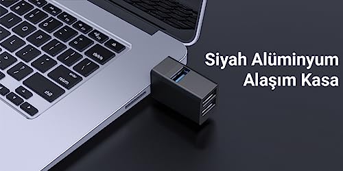 Orico Mini Hub USB 3.1 Gen1 | Piccolo hub senza cavo | 2* porte USB 2.0, 1* USB 3.1 5 Gbit | hub per laptop, TV, tastiera, mouse del computer, adattatore Bluetooth | nero - Hub USB - Immagine 5