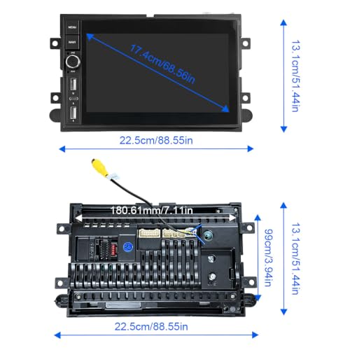 Image of 4+64G Android 14 Car Radio Stereo for Ford F150 2004 2005 2006 2007 2008, 4 Core 7 inch IPS Touch Screen Car Stereo for Ford F150 Wireless Carplay Android Bluetooth GPS Backup Camera WiFi DSP SWC FM /RDS