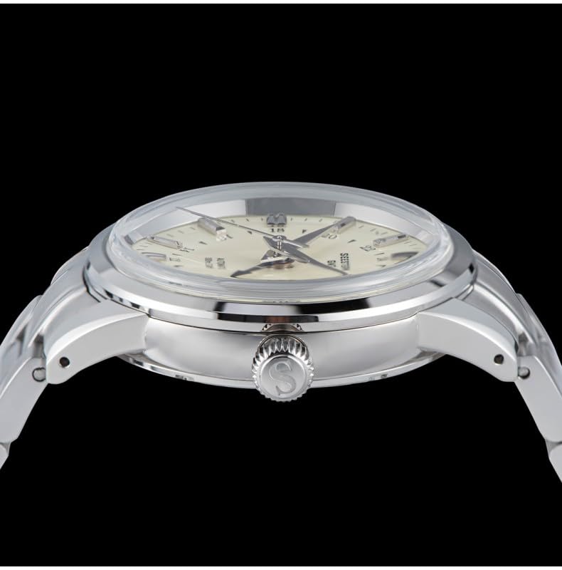 Seestern S446 GMT Automatik Stahl Silber Datumsanzeige Saphir Herrenuhr, Armband