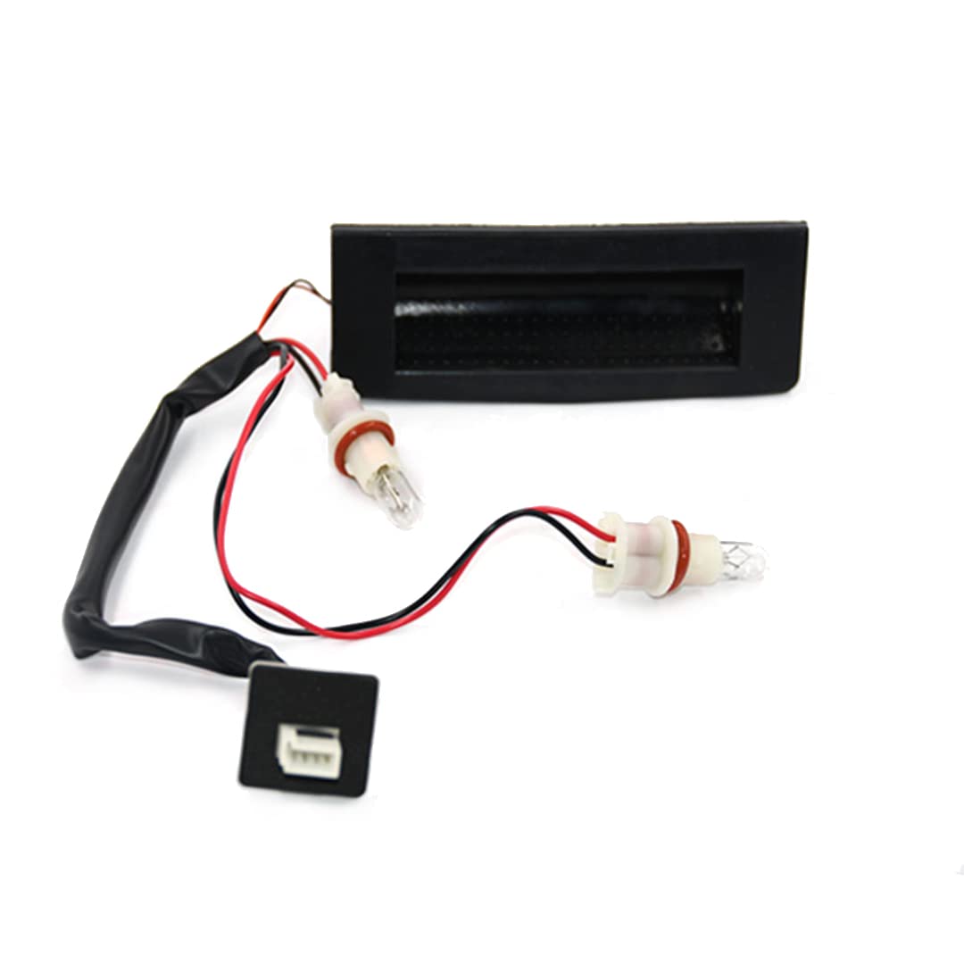 Compatibile con Vauxhall/Opel/Astra H/Zafira B/ASTRAVAN 2004-2010 Interruttore di apertura per portellone posteriore con portalampada e cablaggio interruttore portellone posteriore 13223919