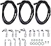 25PCS A/C Hose & Fitting Kit,Universal Air Conditioning Extended Length Hoses & Fittings & O-rings Kit with #6#8#10 AC Hoses and #6#8#10 AC Fittings