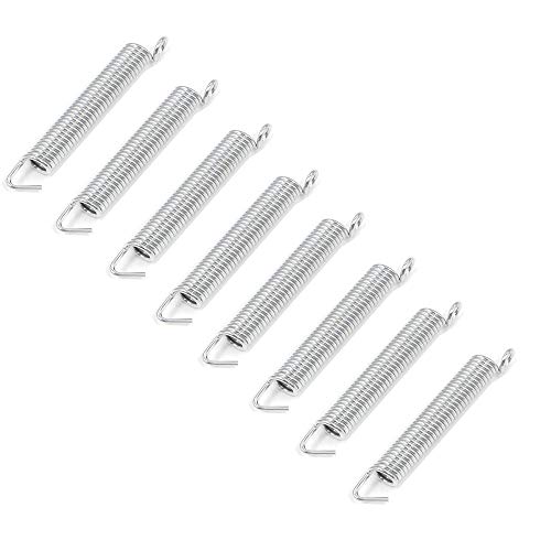 Noiseless Tremolo Springs For Electric Guitar Tremolo Bridge, Silver(8Pack) #TOP5