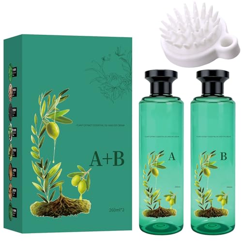 Tinte para el cabello con aceite esencial botánico de larga duración, crema para teñir el cabello con extracto de plantas, color de cabello a base de plantas para cobertura de canas (Black Tea)