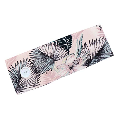 Button Headband for mask Facemask Holder for Nurses Doctors, and Everyone Protect Ears Sports Quick Dry Sweat (L-Gray)