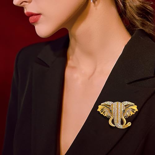 Image of Animal Brooch for Men Vintage Metal Wildlife Lapel Pin Suit Jacket Badge Fashion Accessories for Men