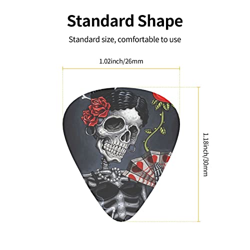 Ensemble de 12 médiators de guitare Goth Beauty Girl pour guitare acoustique, guitare électrique, contrebasse, ukulélé - Les Beatles, Paul McCartney, John Lennon, RIngo Starr, George Harrison Ensemble de 12 médiators de guitare Goth Beauty Girl pour guitare acoustique, guitare électrique, contrebasse, ukulélé – Image 5