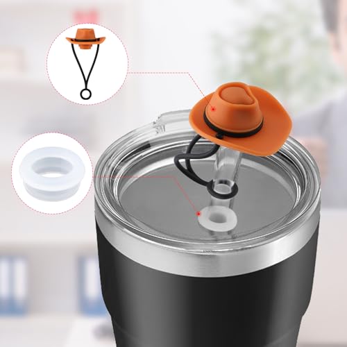Housse de paille en silicone durable pour grands gobelets YETI - 5