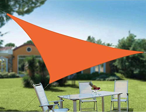 NUANHOM Velas de Sombra para Patio protección 98% UV y Transpirable Impermeable toldo Vela Triangular para Exteriores, Jardín Cover