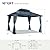 Ziraukon 10' X 12' Hardtop Gazebo with Galvanized Steel Double Roof, Aluminum Frame Gazebos with Curtains and Netting, Outdoor Metal Pavilion for Patio, Lawn, and Garden, Grey