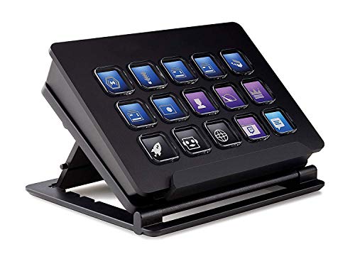 elgato Stream Deck - Controlador para contenido en directo, 15 teclas LCD personalizables, soporte ajustable, Windows 10 y macOS 10.13 o posterior