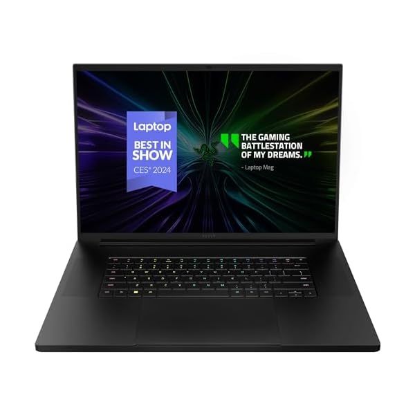 Razer Blade 18 (2024) Gaming Laptop: NVIDIA GeForce RTX 4090 – Intel Core i9 14900HX 14th Gen CPU – 18” QHD+ 300 Hz Mini LED Display – 32GB RAM – 2TB SSD – Thunderbolt 5 – Chroma RGB – Snap Tap