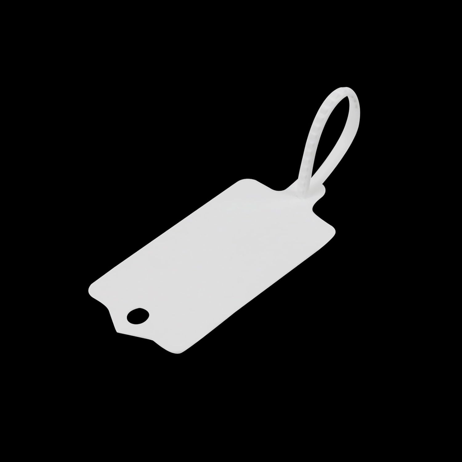 MY MIRONEY 50PCS Waterproof Plastic Tags White Plastic Shipping Tags Writable Hanger Self Locking Cable Tie Label for Keys Luggage Logistic - Image 3