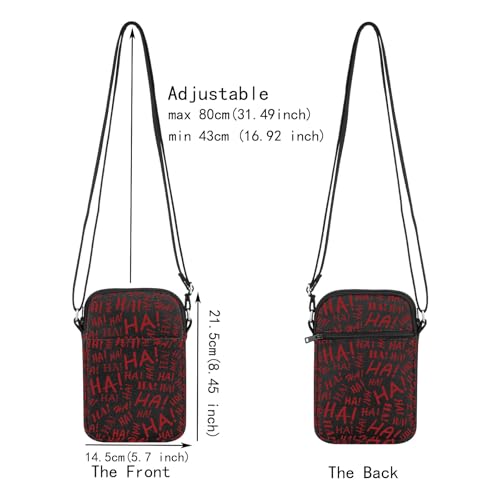 JXGZSO Funny Joker Crossbody Bag Joker Fans Gift Joker Shoulder Bag The Joker Merchandise2