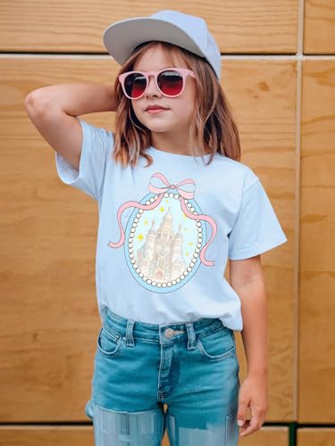 Image of Magical Shirt for Girls Magic Kingdom Graphic Tshirt | Cute Family Vacation Kids Short Sleeve Tops