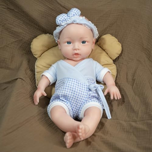 Muñeca bebé realista de silicona 16.5 pulgadas miniatura 4