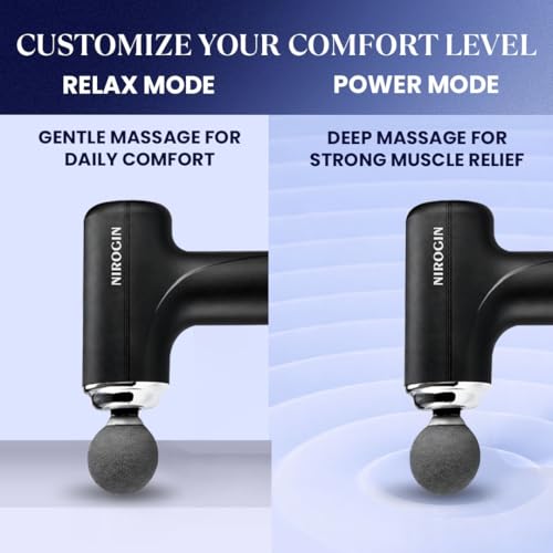 Image of Massage Gun for Body Pain Relief | Mini Massager Gun for Back Pain & Muscle Recovery | Portable Gun Massager for Deep Tissue Massage | Back Massager & Body Massage Gun (Black)