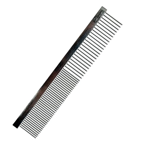 Ancol Ergo Peigne en métal – Outil de toilettage pour chiens et chats – Épingles double face en acier inoxydable pour démêler et lisser – Doux pour...