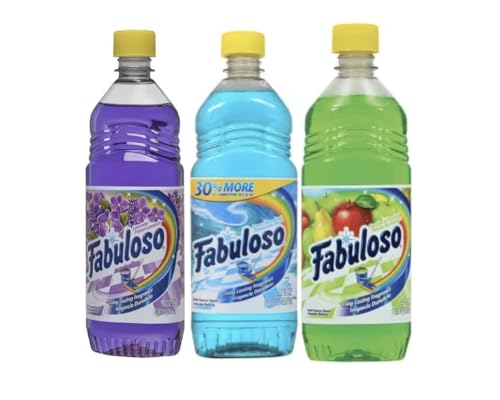 Fabuloso Multi-Purpose Cleaner Liquid 16.9 fl oz Bottles Assorted Scents Variety Bundle of 3 Bottles