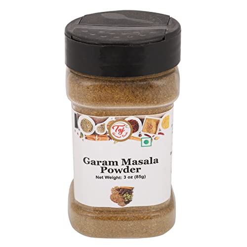 TAJ Premium Indian Garam Masala Powder, 11-Spice Blend, 3oz (85g)