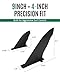ZLX Paddle Board Fins Replacement, Detachable Paddleboard Replacement Fins, Quick Release Slide in Fin Replacement, Durable SUP Replacement Accessories (9