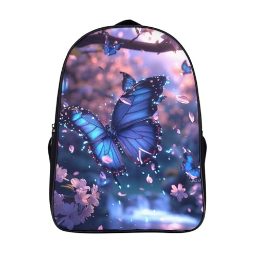 Sacs à dos pour enfant motif papillon 40x28x16cm cartable garçon fille
