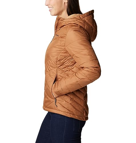 Image of Columbia Women's Omni-Heat Reflective Heavenly Hooded Hiking & Trekking Down Standard Length Jacket