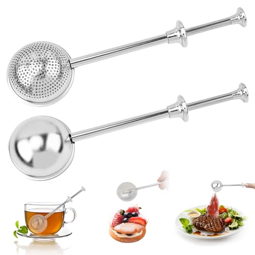 pilyero Infuseur Thé, Boule à Thé, Conception Sûre et Saine et Multifonctionnelle, Adaptée à La Fabrication du Thé et de La Cuisson, Des Cadeaux de Vacances et Des Cadeaux de Noël pour Les Amis