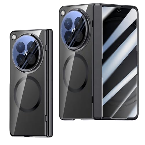 OPPO Find N6 �Ή� �P�[�X �d�t�q���W�J�o�[ ������ʕی�t�B���� 360° �S�ʕی� ���C�����X�[�d�Ή� (�u���b�N(�v���C�o�V�[))