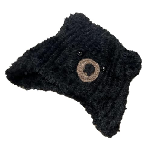 YiNLuax Simple Street Hat - Sombrero de calle moderno, portátil, casual, largo, de felpa, resistente al viento, cálido, para uso diario, unisex, accesorio de moda, Negro, Talla única