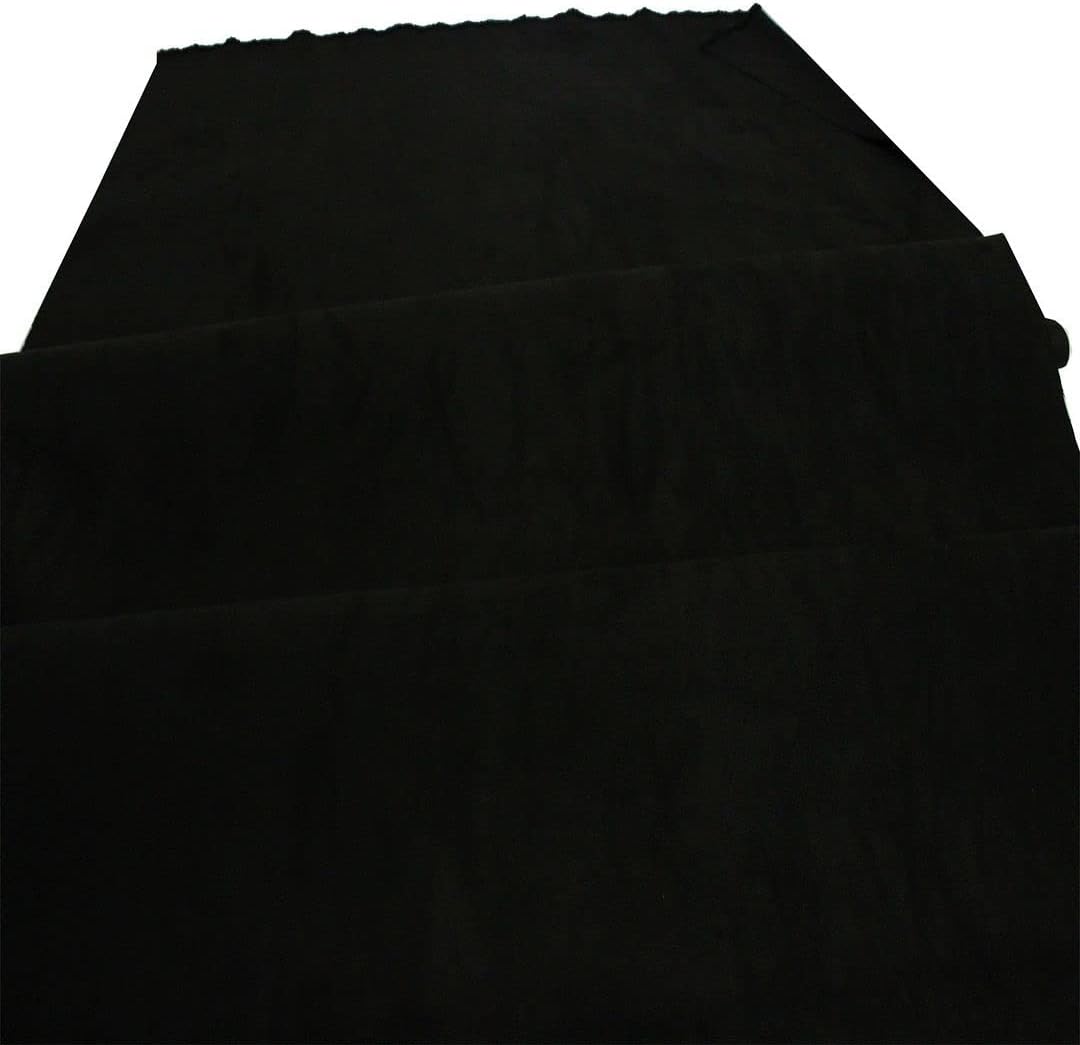 Mybecca Microsuede Fabric 58/60" Width Fabric by the Yard Color : Black (1 Yard, 36"x58") (Precut into 1 Yard Pieces by Prime)