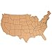 Juvale US Map Cork Board - Travel Tracking Map with Pins - Frameless Natural Cork Wall Decor - Easy Wall Mount for Home & Office Decor - 16
