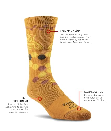 Farm to Feet Ashland Everyday Light Cushion Merino Wool Crew Socks2