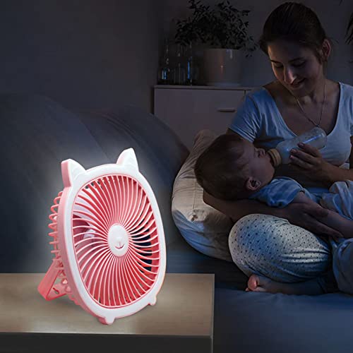 Ventilador de techo USB recargable multifuncional mini lámpara colgante con batería 6
