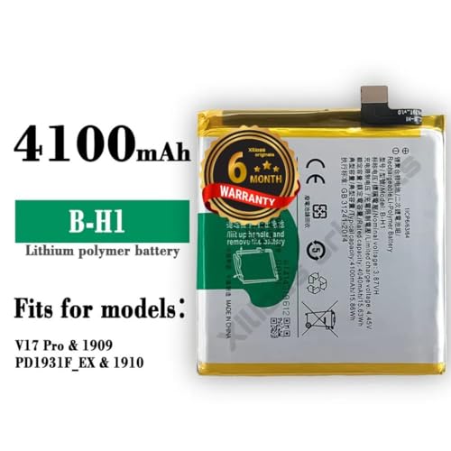 Image of B-H1 Battery for Vivo V17 Pro 1909, PD1931F EX, 1910 Battery with 6 Month Warranty**(D210)