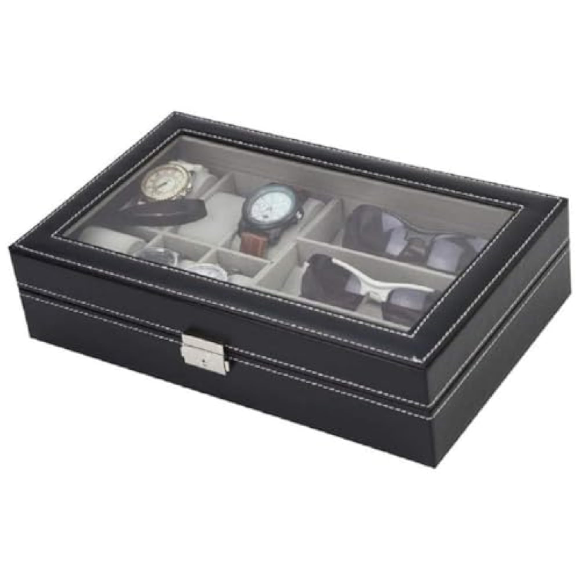 6 Slot Watch Box & 3 Slot Sunglasses Storage Case
