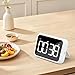 Multifunctional Kitchen Timer with Easy Operation and Adjustable Brightness for All Lighting Conditions (White)