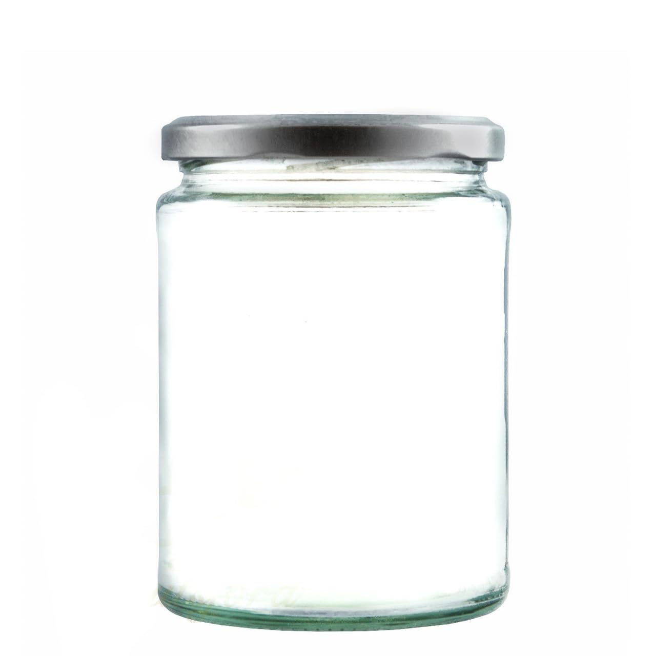 Wares Of Knutsford Silver 300Ml Glass Food Jar With Twist Off Lids For Jam Marmalade Honey (24, )
