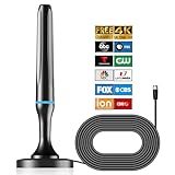 Digital TV Antenna for Smart Tv Indoor, Digital HDTV Antenna Indoor, 360° Reception Indoor TV Antenna for Tv Without Cable, HD Antenna for TV Indoor 4k, Tv Antenna for Local Channels —All TV