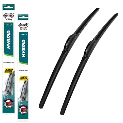 Fits: Suzuki Alto 2009-Onwards Heyner Germany Aeroflat Hybrid Windscreen Wiper Blades 21"14" Front Replacement Set HH2114H