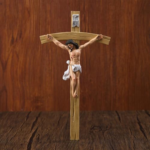Cruz de Jesús para exhibición de arte en casa de campo y devoción 4
