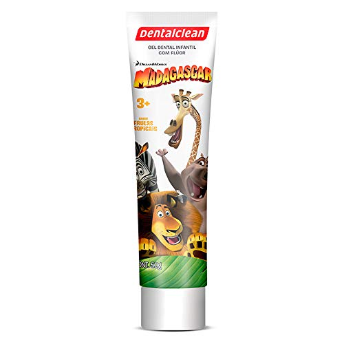 Dentalclean Creme Dental Infantil Madagascar com Flúor - Sabor Tutti Frutti 50g