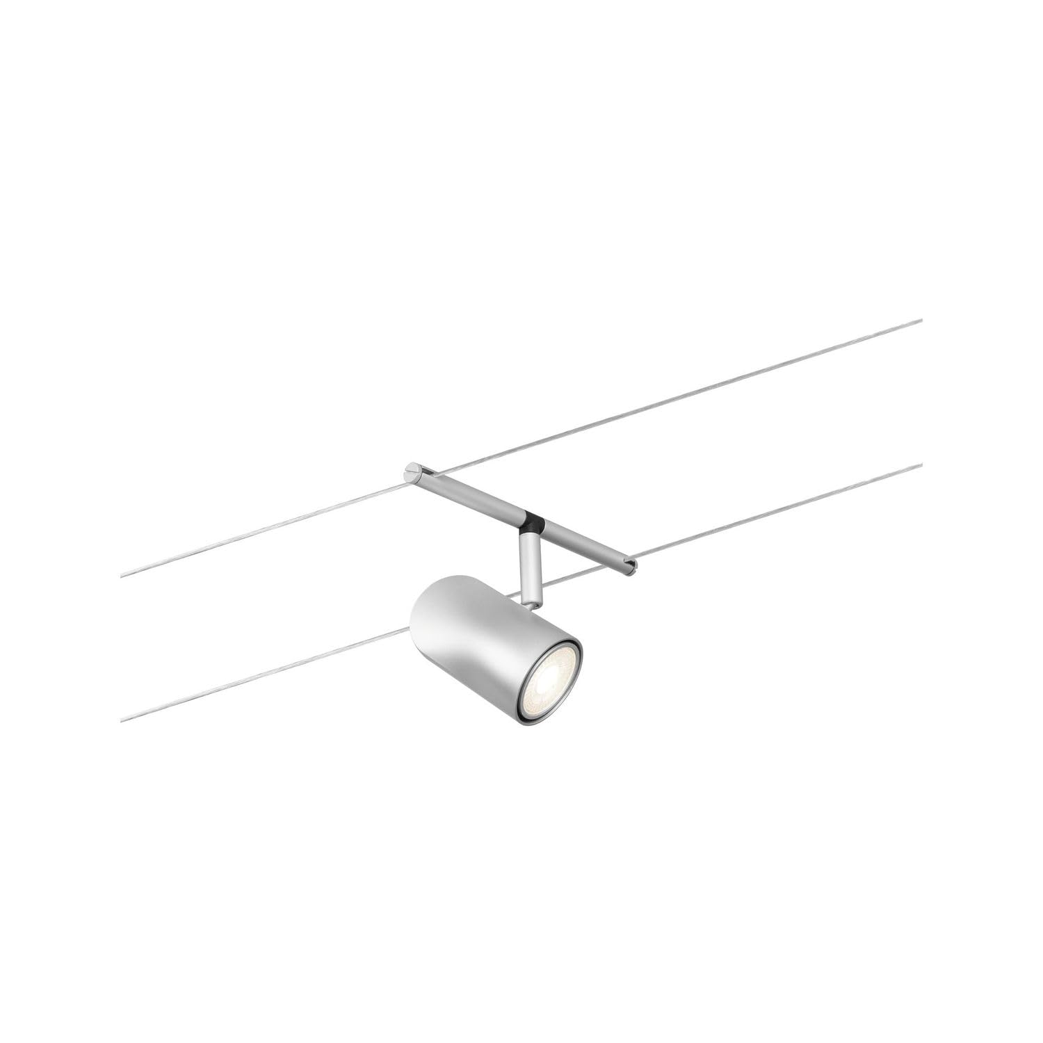 Sistema Cavi Per Faretti Paulmann CorDuo - Set 5 Punti Luce, Estensibile, Senza Lampadine - Cromato Opaco - Foto 7