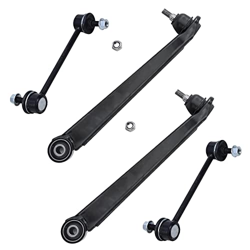 Image of Detroit Axle - Rear Lower Control Arms Kit for 1999-2005 Hyundai Sonata, 2001-2006 Kia Optima, 2001 XG300, 2002-2005 XG350, 2 Lower Control Arms w /Ball Joints 2 Sway Bar Links Replacement