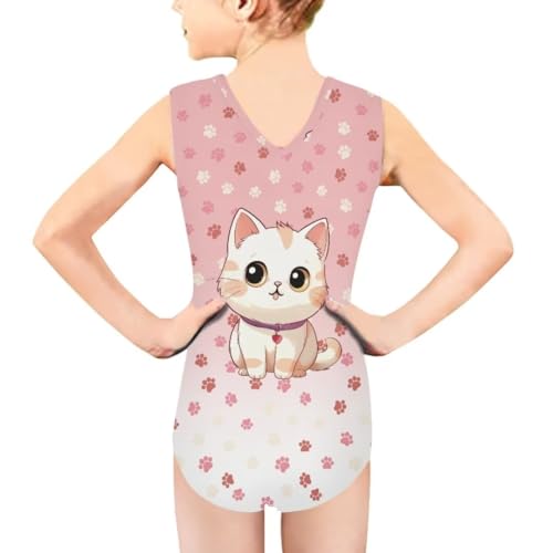 Image of Girls' Swimwear for 3-14 Cartoon Bathing Suit Girl Swimsuit Gym Leotard